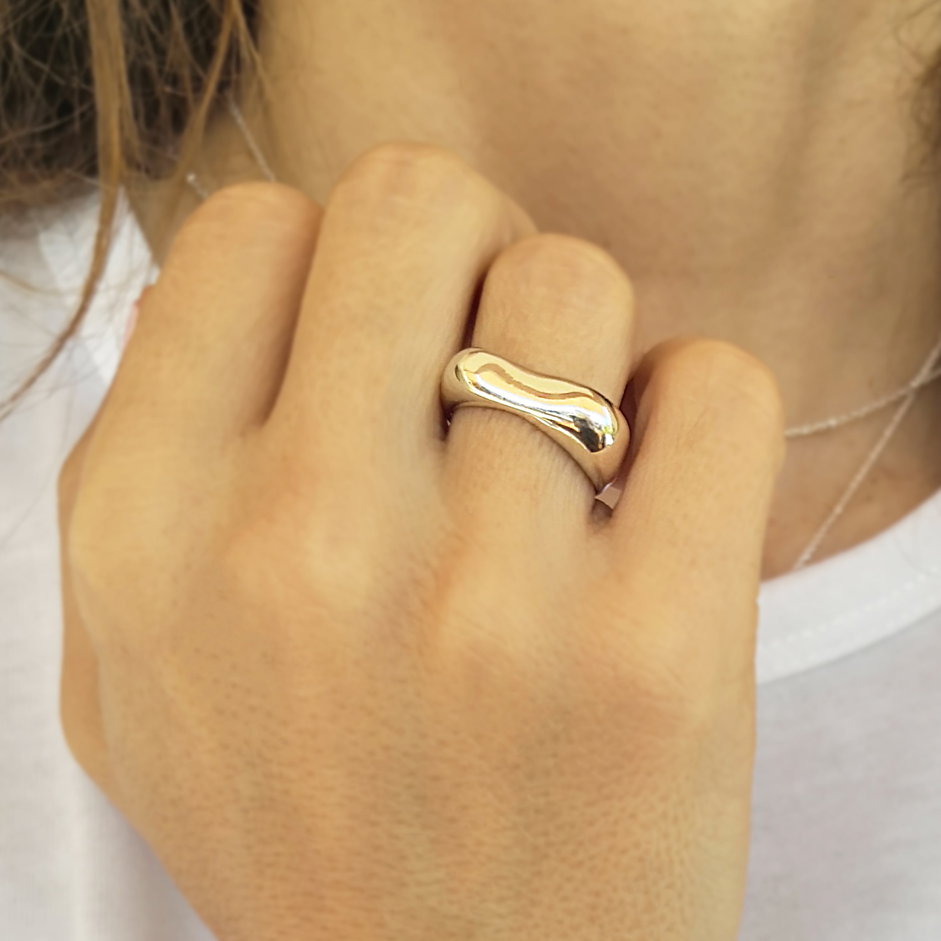 Wave Silver  Ring