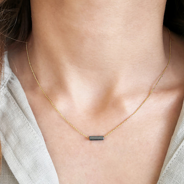 Hematite Necklace in Geometric style! Anxiety Relief Necklace
